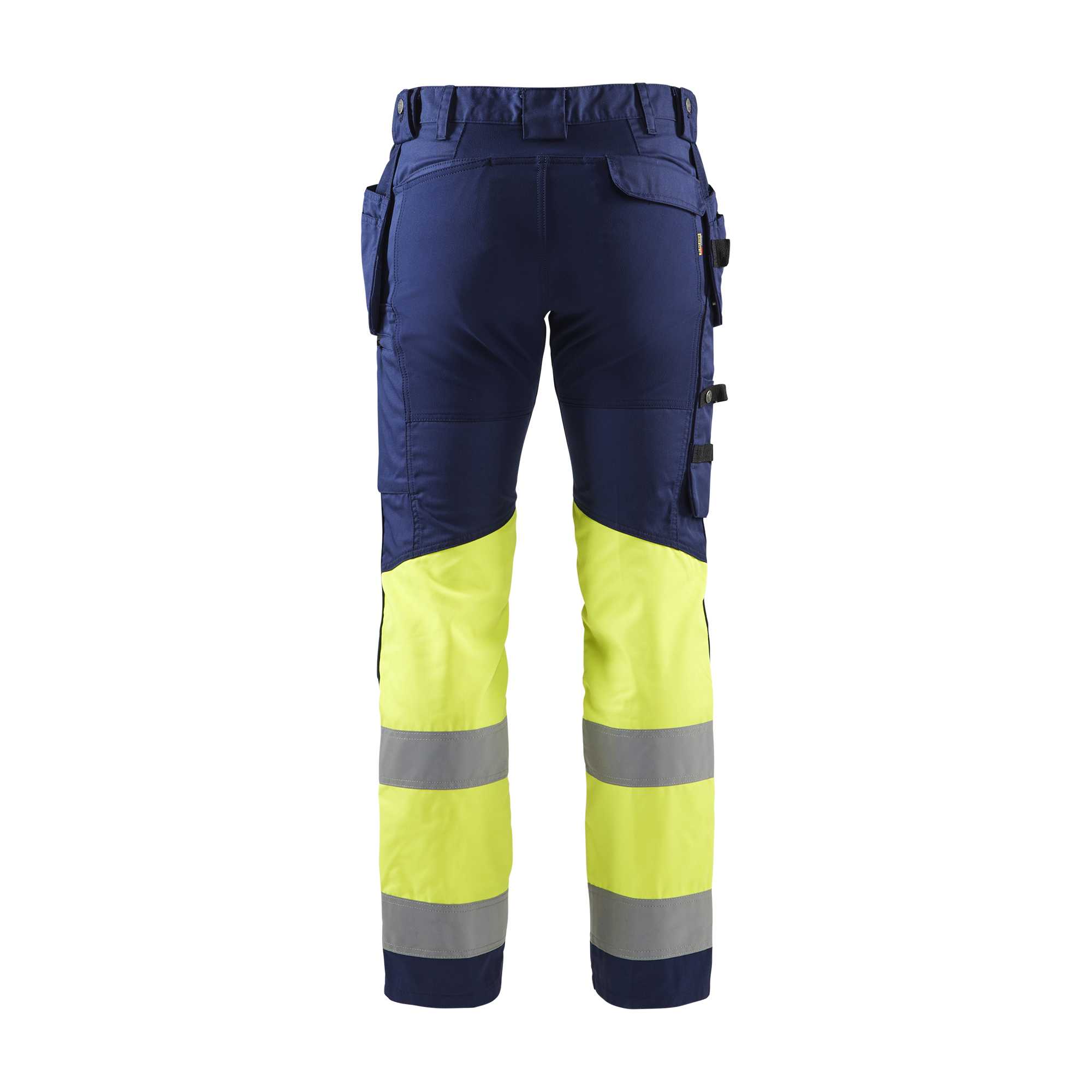 BLAKLADER 15581811 | Hi Vis trousers with stretch Hi Vis Reflective Work Trousers Men - stretch fabric